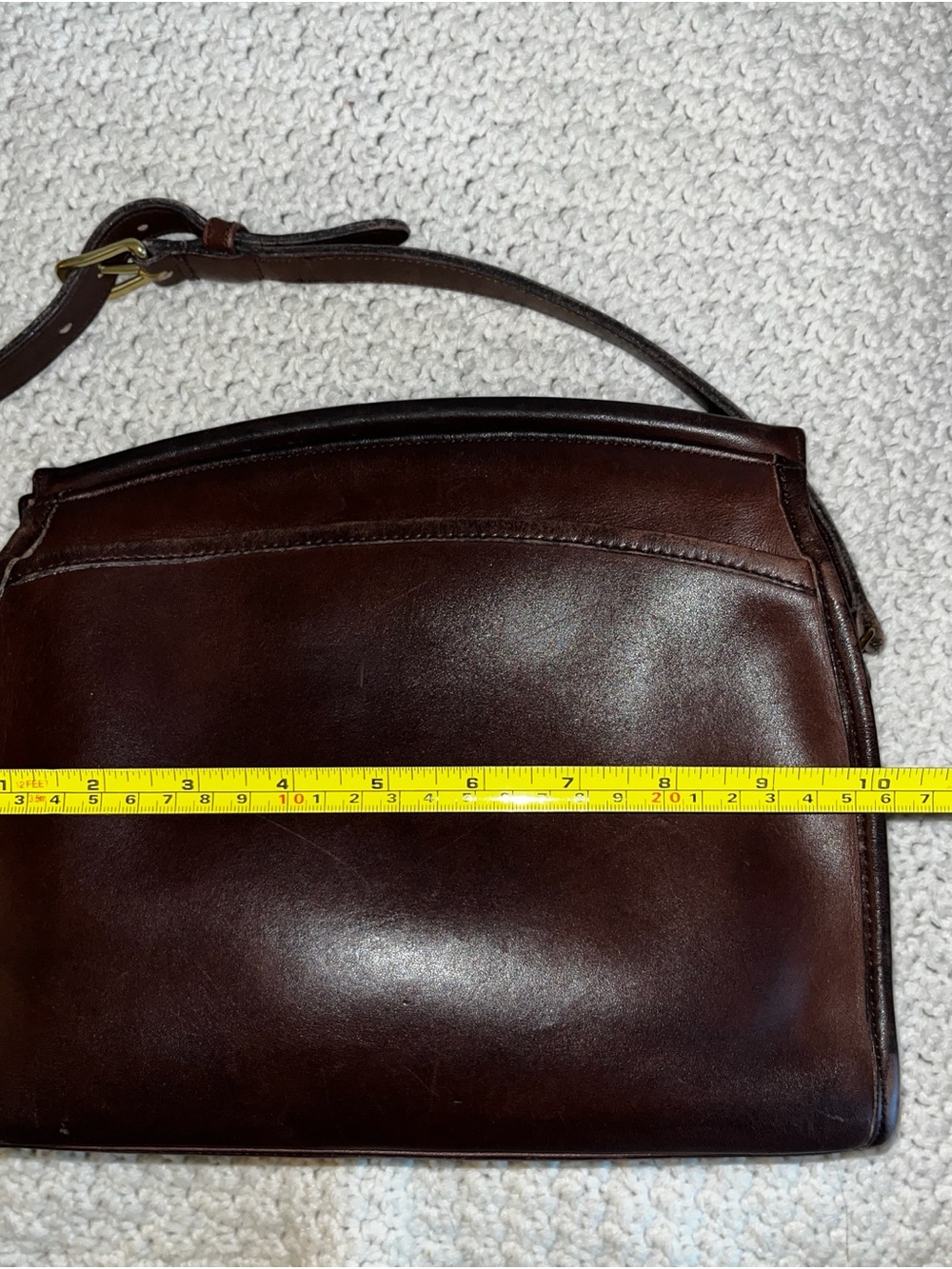 Coach Carlyle 034-0111 leather shoulder bag